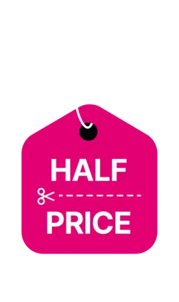Half price tag